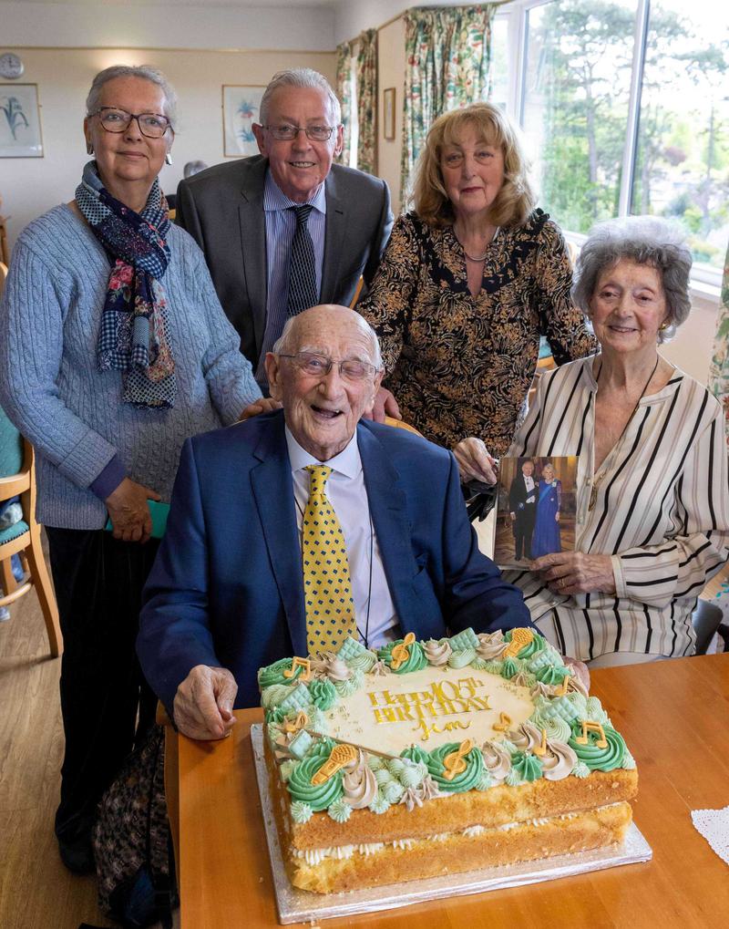 Jim's 100 years old birthday at Cote Lane retirement village