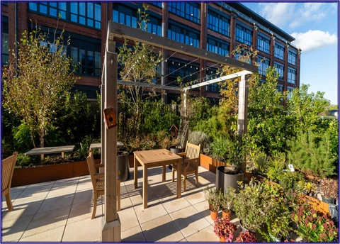Communal garden of 2 Broadmead, The Chocolate Quarter