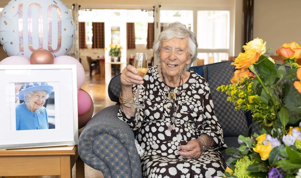 Sandford Station resident celebrates 100th birthday