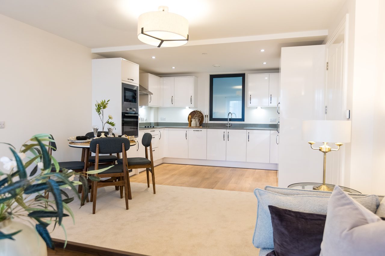 Millstream living room and kitchen