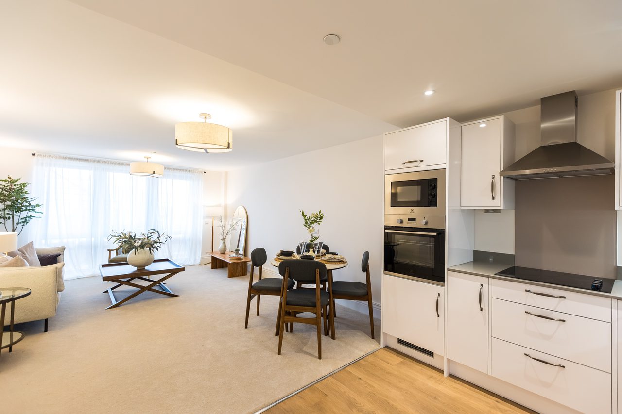 Millstream living room and kitchen