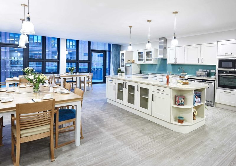 Kitchen and dining area