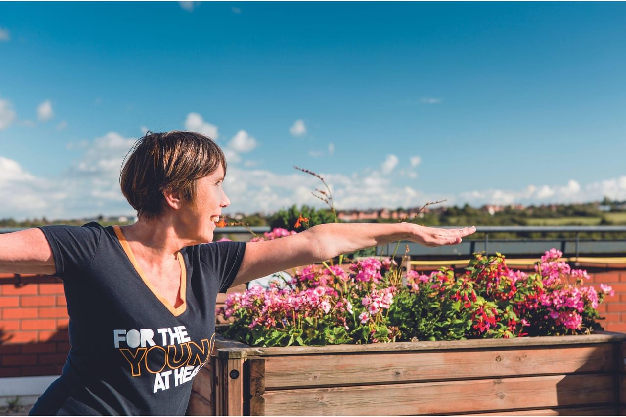 Monica wills house retirement roof garden