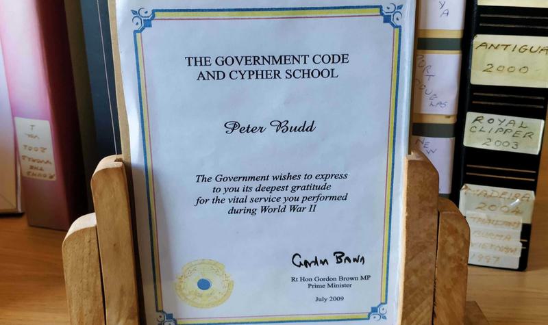 Peter Budd Certificate