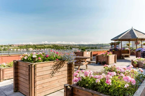 roof garden of retirement village