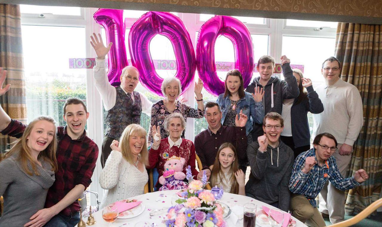 4 1 2017 Violet Celebrates 100Th Birthday