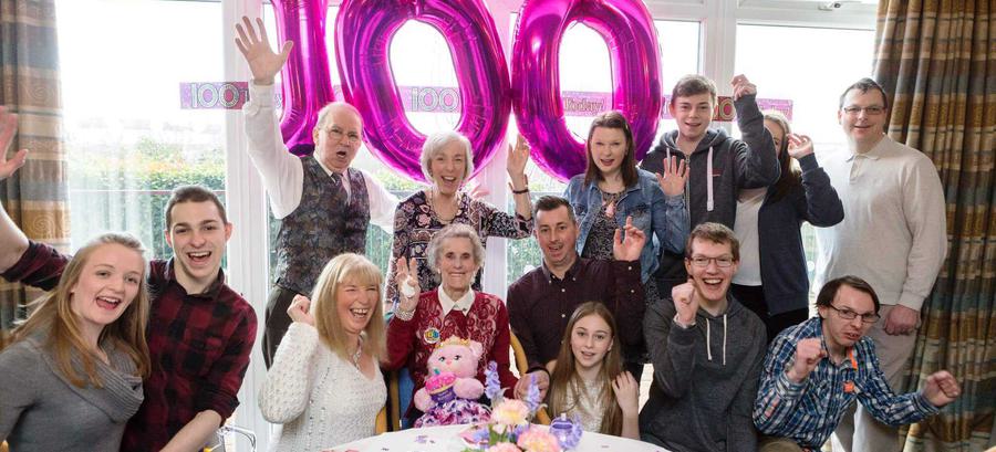 4 1 2017 Violet Celebrates 100Th Birthday